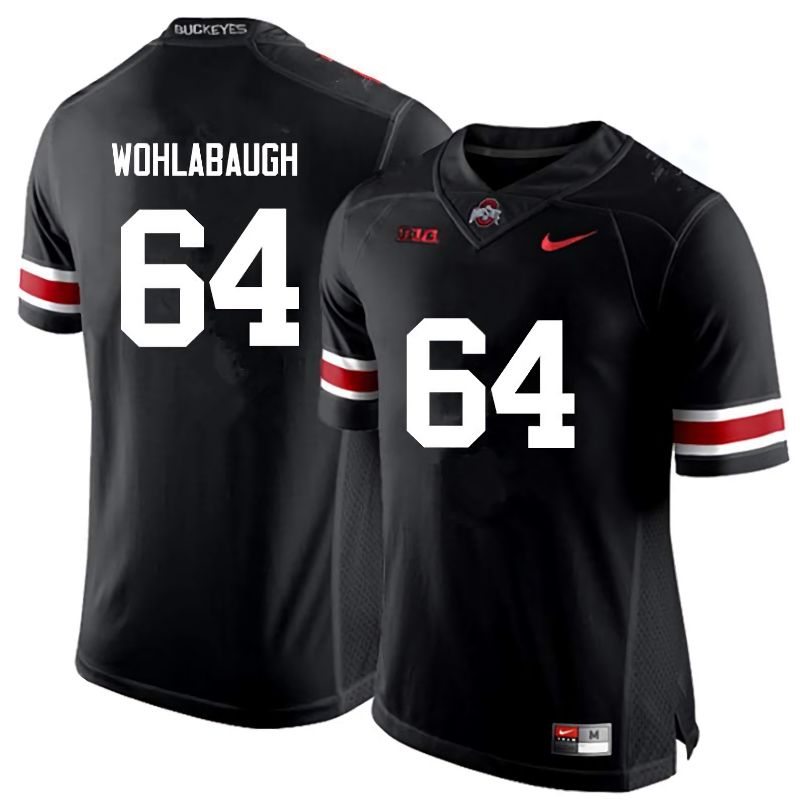 Jack Wohlabaugh Ohio State Buckeyes Men's NCAA #64 Nike Black College Stitched Football Jersey BKI7356YC